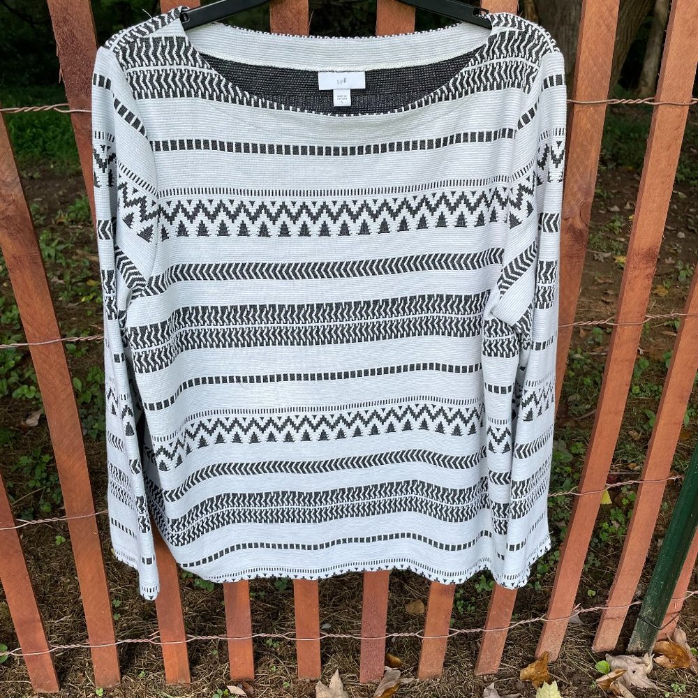 Southwest pattern long sleeve shirt